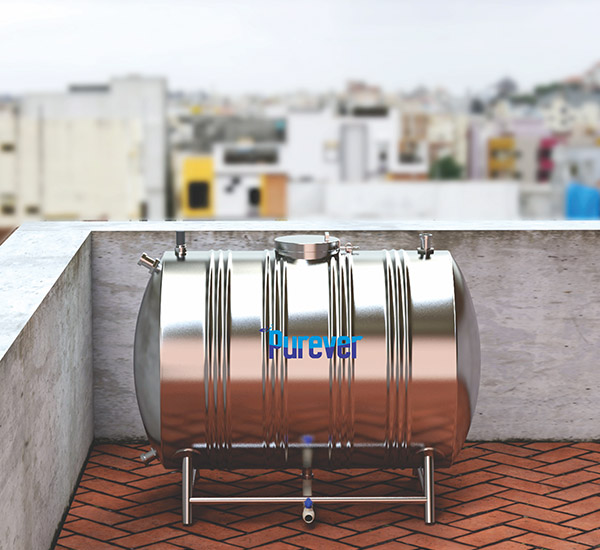 HORIZONTAL STAINLESS STEEL TANK